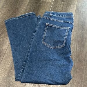 Straight Leg Blue Jeans